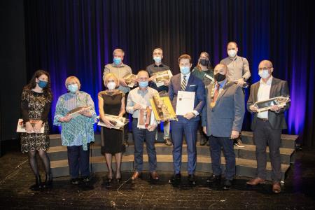 Prejemniki občinskih priznanj. Foto: Askari.